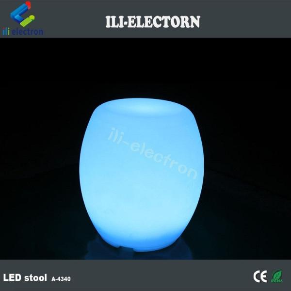 Colorful LED Glow Furniture , Bar Stacking Illuminated Stool Rechargeable