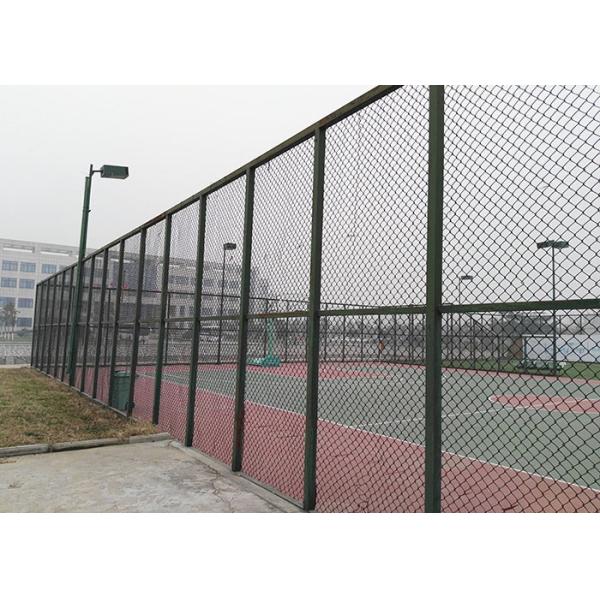 Diamond Wire Mesh Portable 1.0mm Chain Link Galvanized Fence 0.5m Height