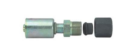 Auto A/C Hose Clamp Straight Connector With R134a Refrigerant Valve/Through Pipe Aluminium Fittings with R134a Valve