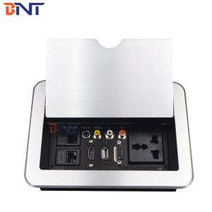 BNT Tabletop Flip Up Multi-function Power Socket Box / Slip Up Socket / Slide Open Socket Box