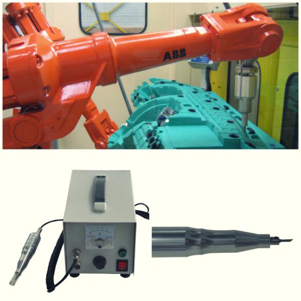 Electronic Ultrasonic Cutting Machine For Textiles Fabrics / Plastic Sheets