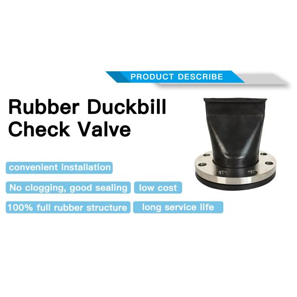 10 Inch 1.6MPa Flange EPDM Rubber Duckbill Check Valve OEM Support