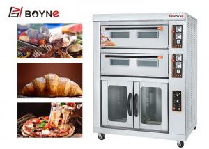 Best Two Deck Four Trays Gas Oven With Proofer Baking Oven With Fermentation Box Kitchenware wholesale