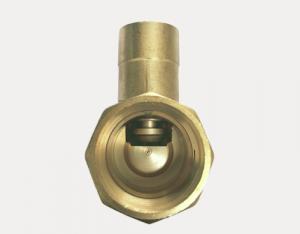 Best 1108 Magnetic Lockable Brass Valve Multi-turn Metal to Metal Stop Type F x F Threaded with Three Lock Caps for Option wholesale