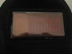 Customized text dot-matrix LED scrolling message display cap red light
