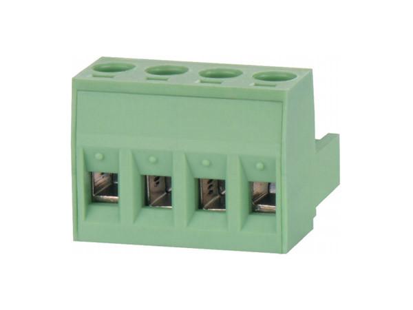 UL CE Approved Pluggable Terminal Block Connector 4P Solid Horizontal Wiring