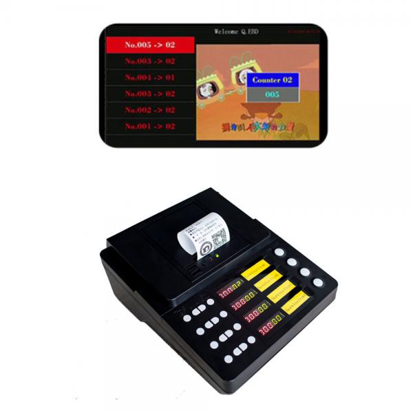Cheap Simple 4 Service Push Button wireless queue number system ticket printer integrate with call pad for sale