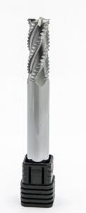 Best Tungsten Carbide 3 Flute End Mill / Roughing End Mill For Aluminum No Coating wholesale