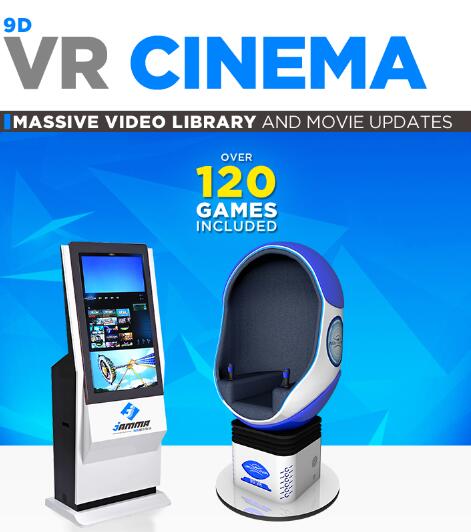 1 Seat 9D VR Chair / 360 Vision Virtual Reality Cinema For Shopping Mall