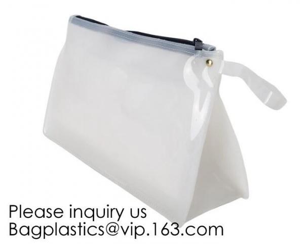Fashion Lady Beautiful Transparent Eco Friendly EVA Cosmetic bag,PVC Zipper Cosmetic Makeup Tote Bags, bagease, bagplast