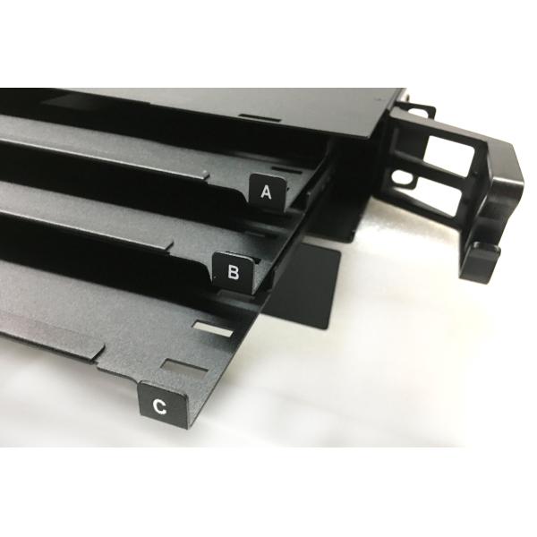 1U 144cores Rack Mounted MTP MPO Optical Patch Panels 0.3m Cable