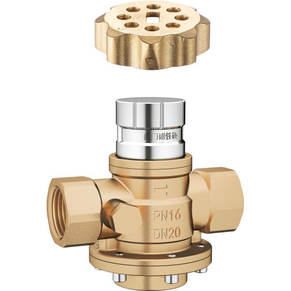 Magnetic PN16 Brass Constant Flow Valves DN20 3/4" DN25 1"