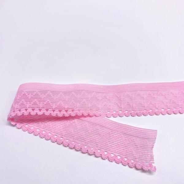 Factory customized free samples knitted elastic lace trims nylon elastic band webbing for clothing underwear bra panties