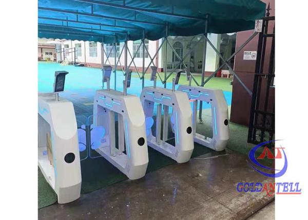 Cheap Bi - Directional Speed Gate Turnstile With Facial Reader TCP IP Communication Bar Code for sale