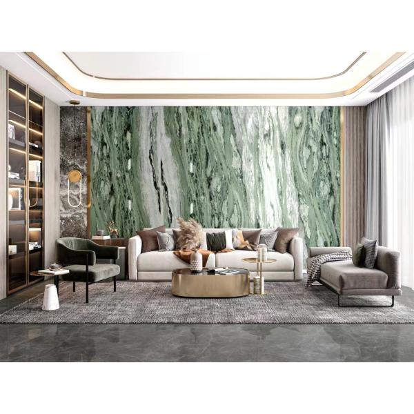 Brazilian Victoria Green Marble Big Granite Marble Slab Cut To Size Exterior Design