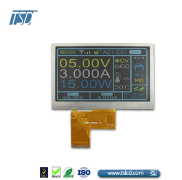 4.3 Inch TFT LCD Touch Screen Display 480x272 Dots Anti Glare ST7283