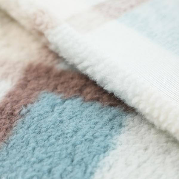 100% Polyester Fleece Sherpa Fabric Custom Black Color Recycled Polyester Fabric