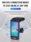 Logistics Warehouse 4G Rugged Handheld PDA with 2D QR Code Scanner and Android