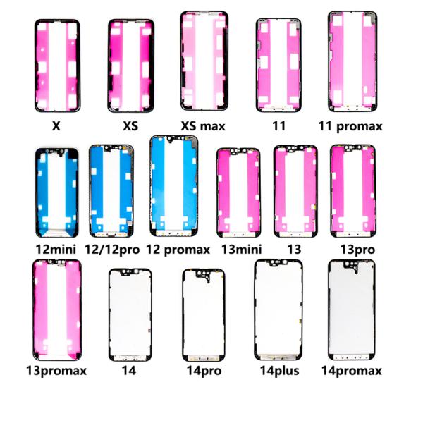 Glue Adhesive Metal Iphone Glass Frame Replacement Parts For X Xs Max