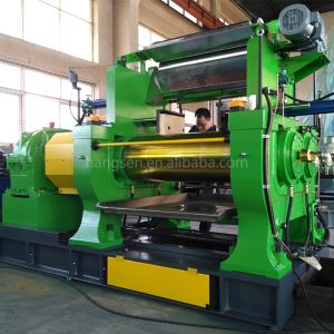 Best 560mm Two Roll Mill Rubber Mixing Mill Machine 90KW Green wholesale