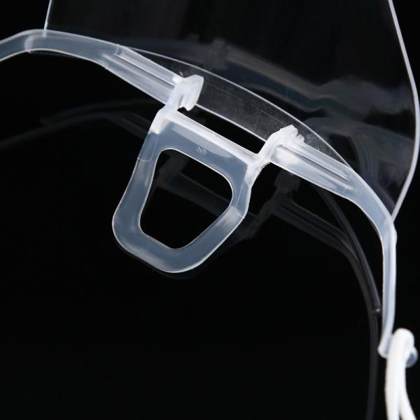 Slipping Resistant Transparent Plastic Face Mask For SPA