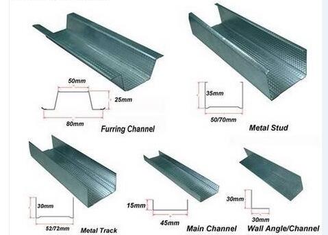 Metal stud and track roll forming machine Drywall galvanized sheet light keel