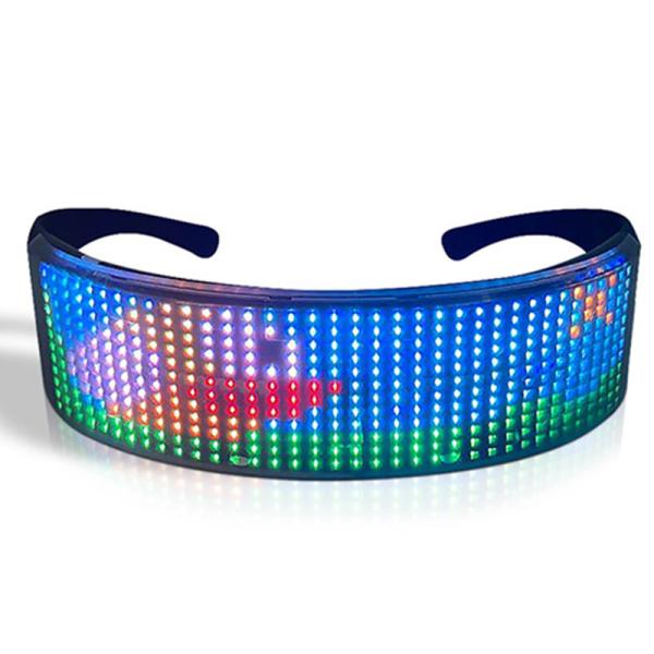 Cheap App Controlled Programmable Led Glasses With Bluetooth DIY Text Pattern for sale