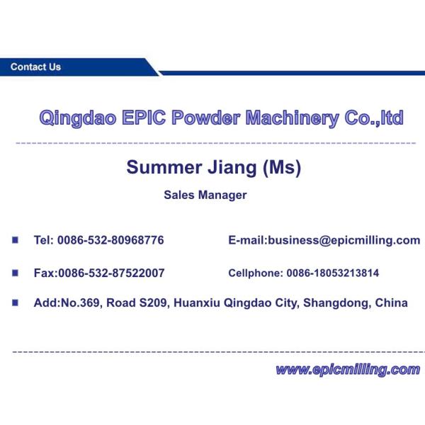 Superfine Powder Cyclone Air Classifying Mill 10 Micron 0.1 - 5 T/H Capacity