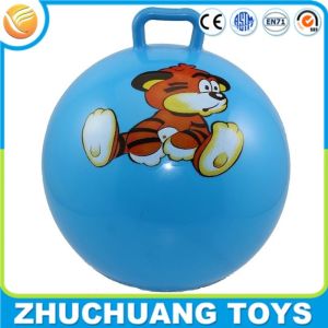 Best children inflatable high handle bouncing ball printed logo wholesale