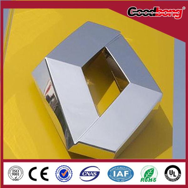 Factory Outlet Outdoor chrome 3D LED Laser Auto Logo