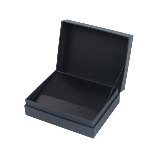 Fabric Cosmetic Paper Box 100mm Length 70mm Width Gift Box With Ribbon Closure