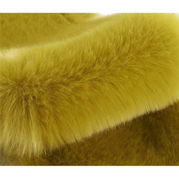 100% Polyester Back Material Faux Dyed Fox Fur for Garments Luxurious and Comfortable