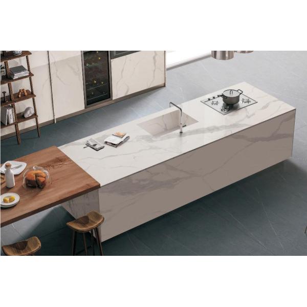 AAA White Sintered Stone Slab 1600x3200mm Matte Surface