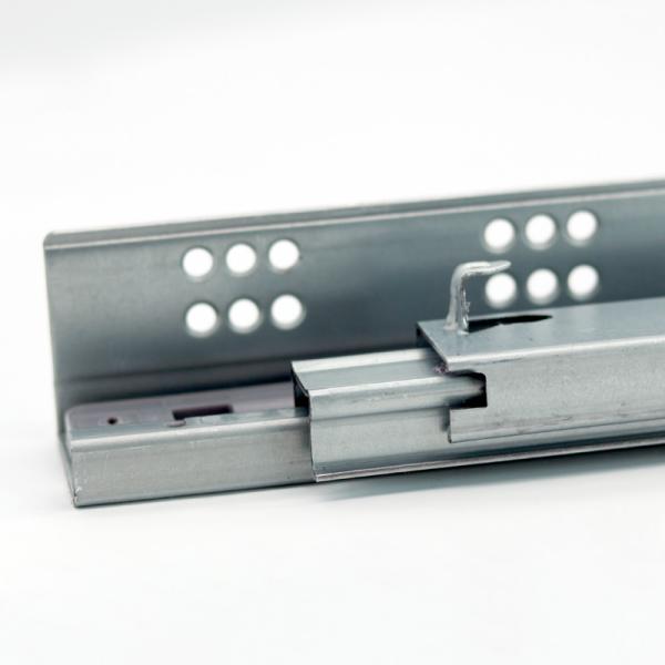 Full Extension Galvanized Steel Soft Close Furniture Drawer Slides 500mm