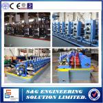 160KW Power Welded Pipe Production Line With Pipe Roll Forming Machine PLC