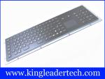 IP65 Rated Black Metal Keyboard With Touch Pad,Function Keys And Number Keypad