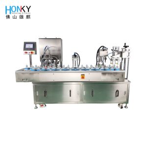 Buy cheap 2400 BPH Cosmetic Cream Filling Machine Glass Mini Bottle Filler from wholesalers