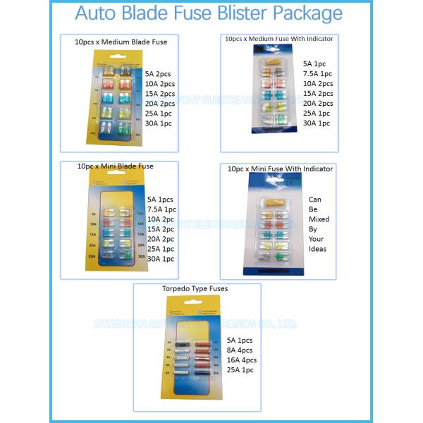 PA66 Plastic 32V Auto Blade Fuses