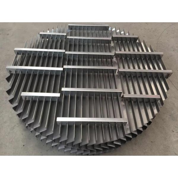 SS316L Chevron Plate Mist Eliminator , Desulfurization 3 Pass Demister