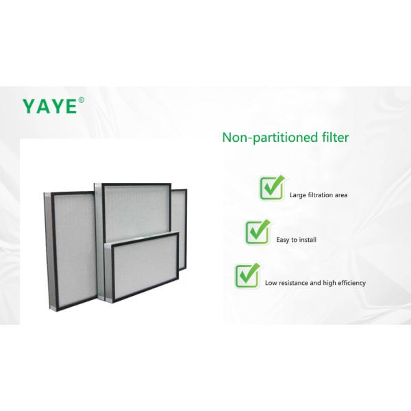 HEPA air filter installed in cleanroom environment
