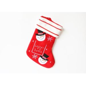 Best Personalized Christmas Stockings , Red Embroidered Christmas Stocking wholesale
