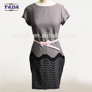 Best Women slim fit bodycon print border design China dress fashion woman clothes women ladies for sale wholesale