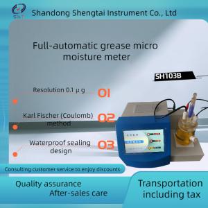 Best SH103B Automatic Lubricating Grease Micro Moisture Tester Karl Fischer method Double circuit equilibrium titration wholesale