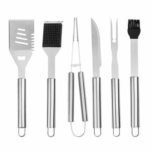 Best 8pcs ISO9001 Stainless Steel BBQ Set 14.1 Inch Barbeque Utensil Sets wholesale