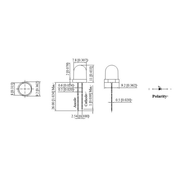 8mm IR Infrared LED|8mm IR LED| Photo-transistor| infrared emitting diode|IR LED diode|IR LED factory