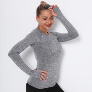 Best Seamless yoga clothes women fast dry dance rhyme fitness clothes jacket sports morning running short-sleeved women wholesale