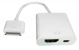 Best iPad to HDMI+mini USB cable adapter for ipad, ipad2, iphone4/4s and HDTV wholesale