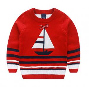 Best Kid sweaters children's clothing with thick round collar boy's sweater wholesale