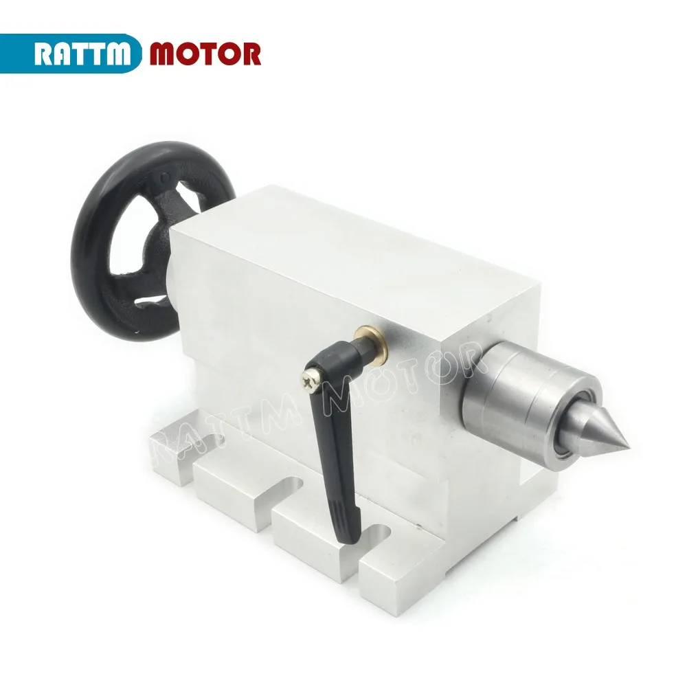 CNC 4th Axis K11 3 4 Jaw Chuck Index Dividing Head 100mm With Tailstock Lathe Part