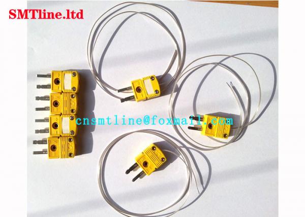 Cheap Yellow Color SMT Reflow Oven Thermocouple K Type Couples With 0.5m Cable for sale